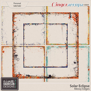 Solar Eclipse Messy Edges by Aimee Harrison