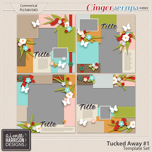 Tucked Away #1 Template Set by Aimee Harrison