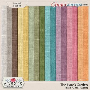 The Hare's Garden - Linen Solid Papers