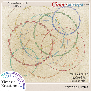 Stitched Circles by Kimeric Kreations   