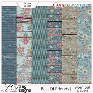 Best Of Friends: Worn Out Papers by LDragDesigns