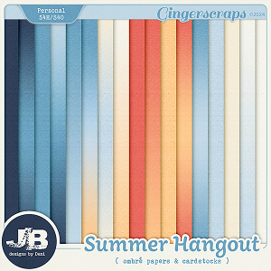 Summer Hangout Ombré Papers & Cardstocks by JB Studio