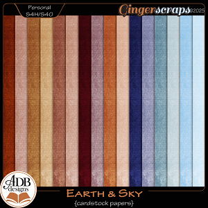 Earth & Sky Solid Papers by ADB Designs