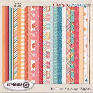 Summer Paradise - Papers by Aprilisa Designs