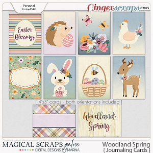 Woodland Spring (journaling cards)
