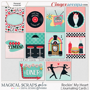 Rockin' My Heart (journaling cards)