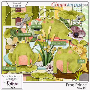 Frog Prince Mini Kit by Scrapbookcrazy Creations