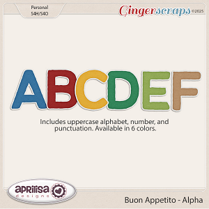 Buon Appetito - Alpha by Aprilisa Designs