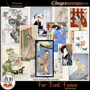 Far East Fusion Ephemera by ADB Designs