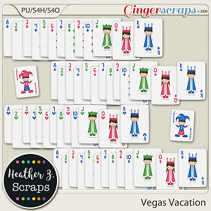 Vegas Vacation PLAYING CARDS by Heather Z Scraps