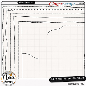 Stitching Edges - 2 - by Neia Scraps