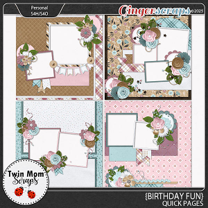 Birthday Fun - QUICK PAGES by Twin Mom Scraps
