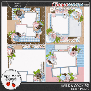 Milk and Cookies - QUICK PAGES by Twin Mom Scraps