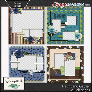 Haunt and Gather Quick Pages by ScrapChat Designs