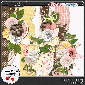 Tooth Fairy - BORDERS by Twin Mom Scraps