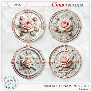 CU Vintage Ornaments Vol 1 by Ilonka's Designs