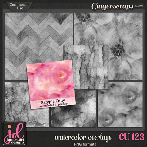 CU & PU 123 ~ Watercolor Overlays