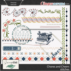 Chores and Cheers Stitches by ScrapChat Designs