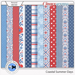 Coastal Summer Days Papers by Wetfish Designs