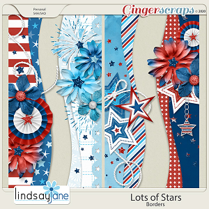 Lots of Stars Borders by Lindsay Jane