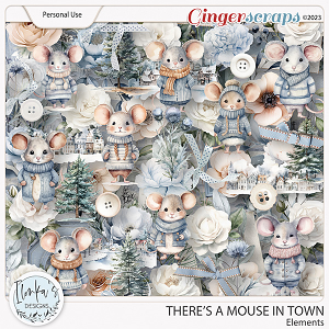 There's A Mouse In Town Elements by Ilonka's Designs