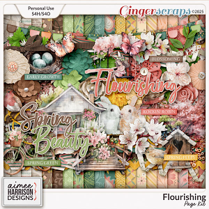 Flourishing Page Kit by Aimee Harrison