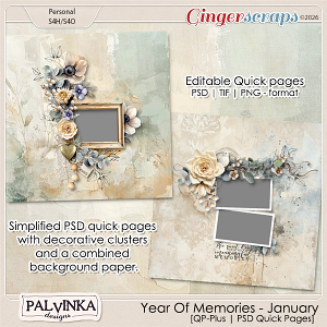 Year Of Memories - January QP-Plus by Palvinka Designs