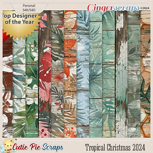 Tropical Christmas 2024-Wood Papers Tropical Christmas 2024-Wood Papers