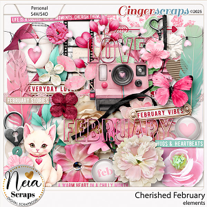 Cherished February - Elements - by Neia Scraps