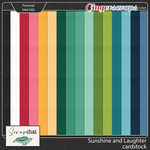 Sunshine and Laughter Cardstock by ScrapChat Designs