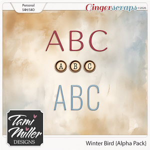 Winter Bird Alpha Pack by Tami Miller Designs