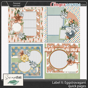 Label It Eggstravegant Quick Pages by ScrapChat Designs