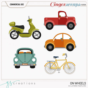 On Wheels Layered Templates (CU) by GS Creations