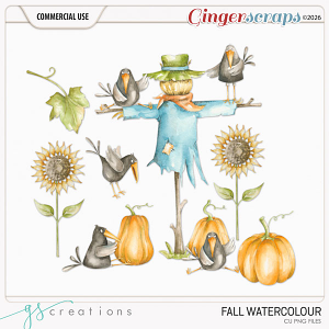 Fall Watercolor (CU) by GS Creations