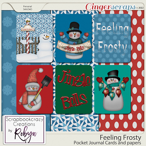 Feeling Frosty Journal Cards and Papers by Scrapbookcrazy Creations 