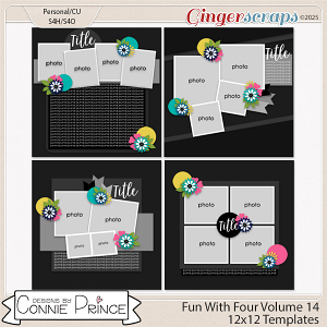 Fun With Four Volume 14  - 12x12 Temps (CU Ok) by Connie Prince