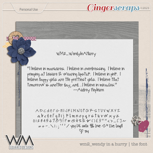 wm2_Wendy In A Hurry | The Font  