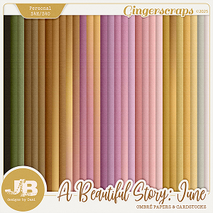 A Beautiful Story: June Ombré Papers & Cardstocks by JB Studio