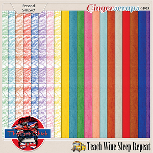 Teach-Wine-Sleep-Repeat Paper Duo 1 By The Brit Chick