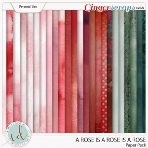 A Rose Is A Rose Is A Rose Paper Pack by Ilonka's Designs 