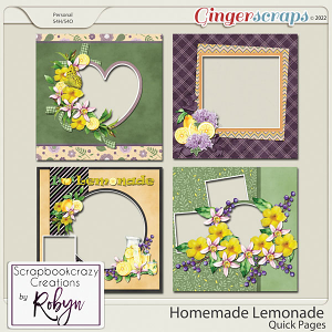 Homemade Lemonade Quick Pages by Scrapbookcrazy Creations