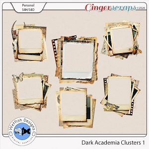 Dark Academia Clusters 1 by Wetfish Designs