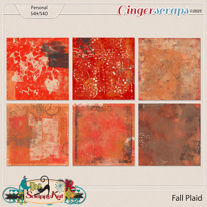 Fall Plaid Artsy Papers by The Scrappy Kat
