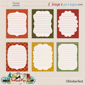 Oktoberfest Journal Cards by The Scrappy Kat