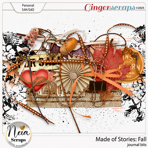 Made of Stories: Fall - Journal Bits - by Neia Scraps