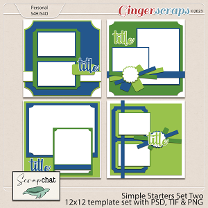 Simple Starters Template Set Two by ScrapChat Designs