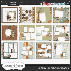 Sunday Brunch Quickpages by Scraps N Pieces 