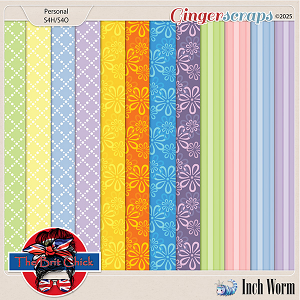 Inch Worm Patterned Papers By The Brit Chick