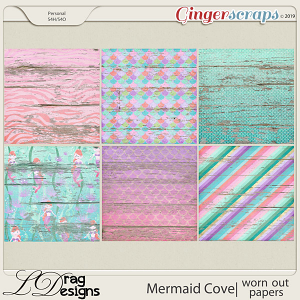 Mermaid Cove: Worn Out Papers by LDragDesigns