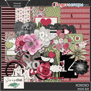 XOXOXO Mini Kit by ScrapChat Designs